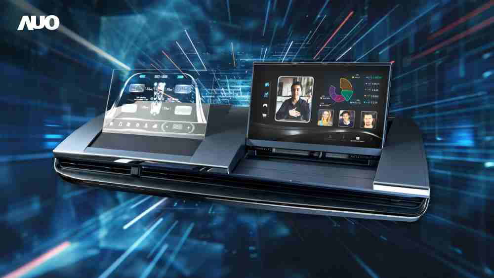 传奇国际Micro LED Display HMI解决方案打造透明Micro LED前座仪表，，，呈现信息并保留驾驶视野开阔；亦为副驾驶座乘客打造收放自如的Micro LED屏幕，，，在不影响显示质量的前提于显示区内建镜头，，让用户能与视讯对象直接眼神接触，，提供绝佳的双向沟通体验